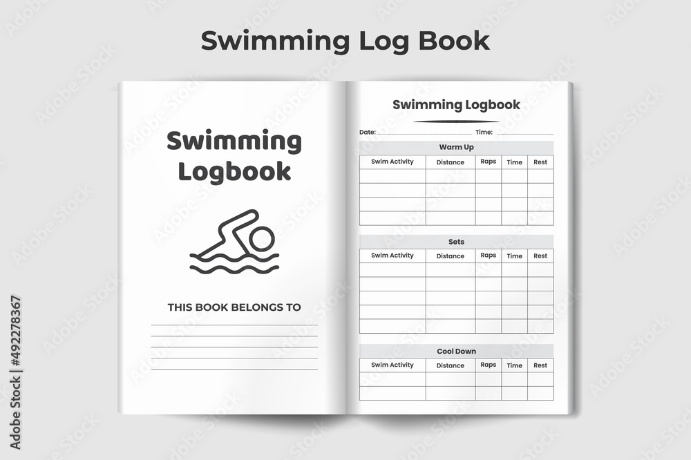 Swimming Log Book - KDP Interior