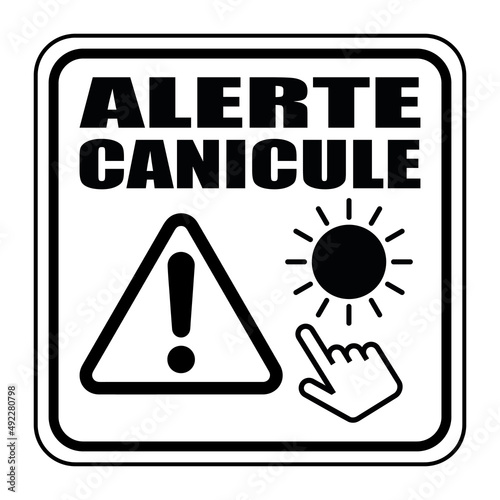 Logo alerte canicule.