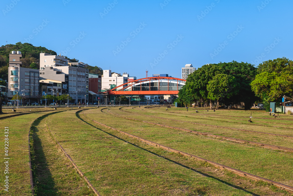 Hamasen Railway Cultural Park, originally Kaohsiung Port Station, in kaohsiung, taiwan