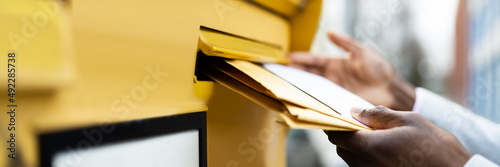 Tela Letter In Envelope Or Document In Mailbox