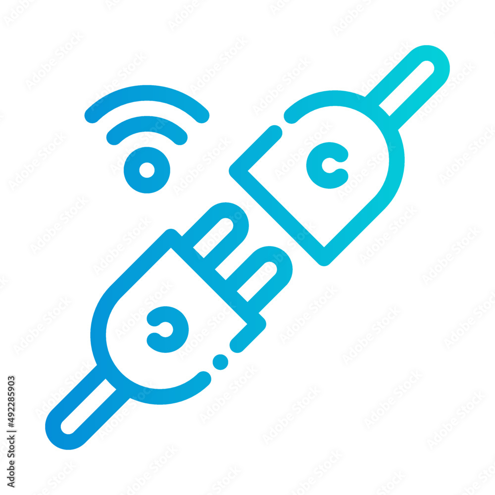 electricity plug internet of things iot smarthome icon electricity plug internet of things iot smarthome icon