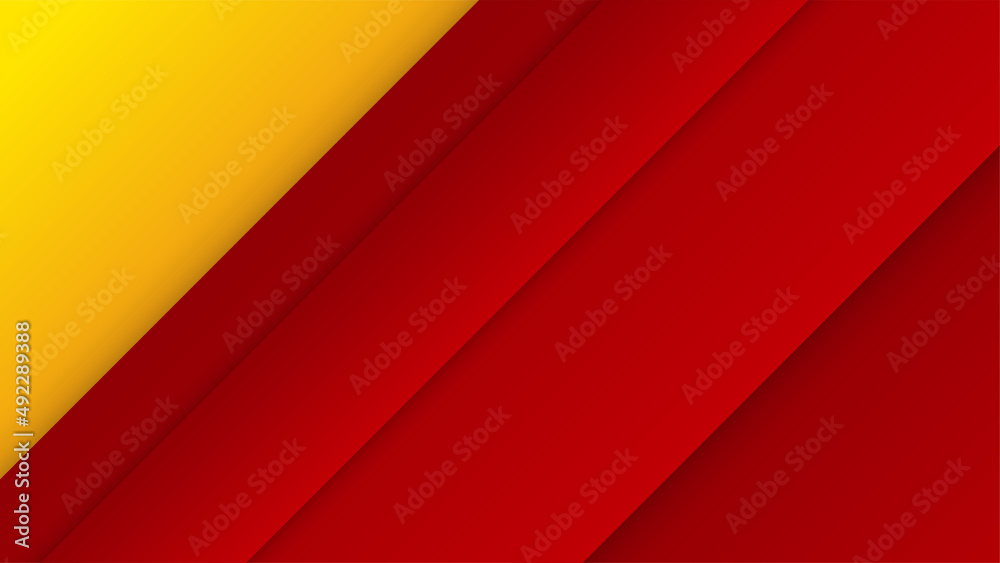 Red background with orange and yellow color composition in abstract. Abstract backgrounds with a combination of lines and circle dots can be used for your ad banners, sale banner template, and more