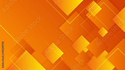 Orange and yellow background color composition in abstract. Abstract backgrounds with a combination of lines and circle dots can be used for your ad banners, sale banner template, presentation