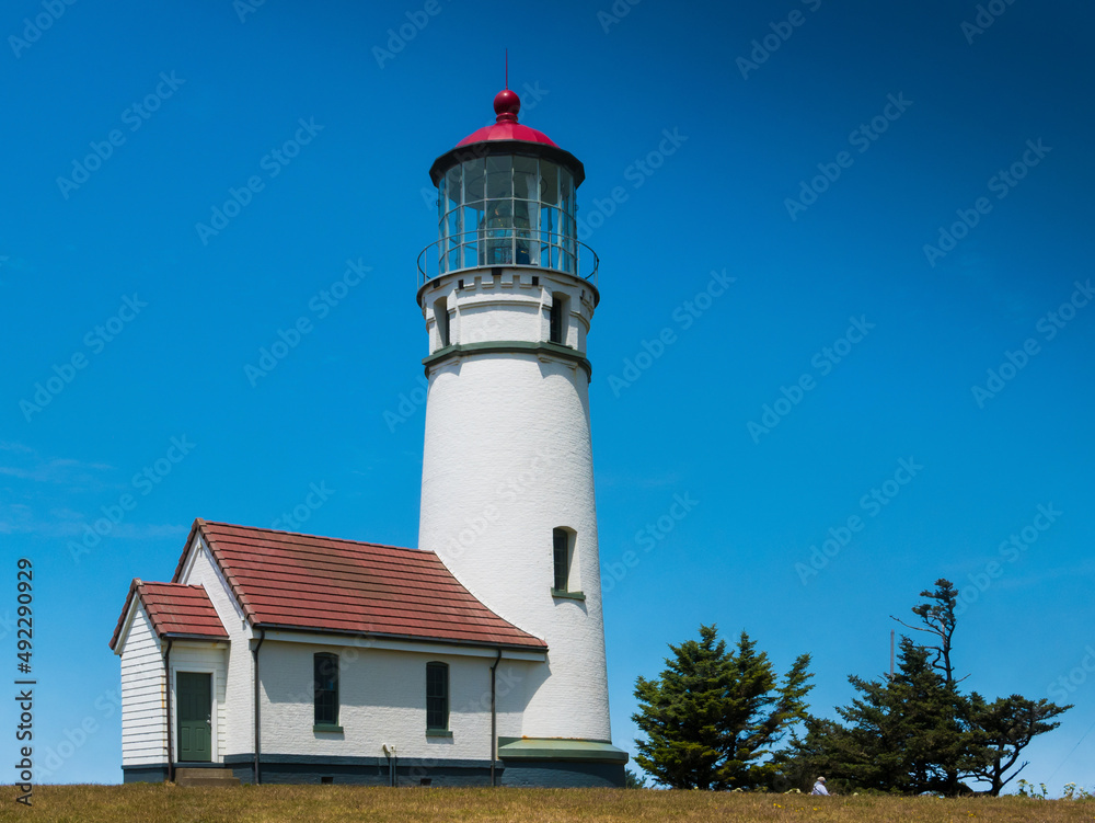 Historic Cape Blanco Lighthouse in Cape Blanco State Park, Oregon