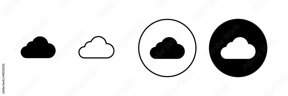 Cloud icons set. cloud sign and symbol Cloud icons set. cloud sign and symbol