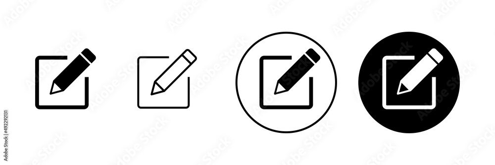Edit icons set. edit document sign and symbol. edit text icon. pencil. sign up Edit icons set. edit document sign and symbol. edit text icon. pencil. sign up