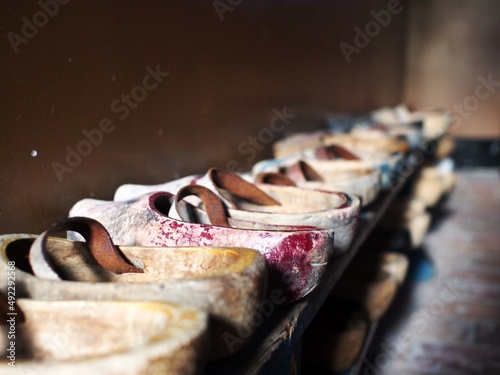 Clogs in a row