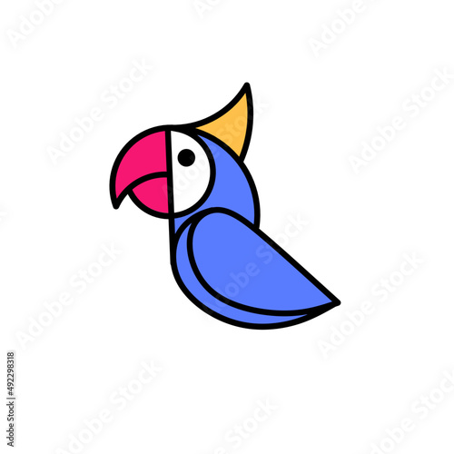 funny parrot cartoon