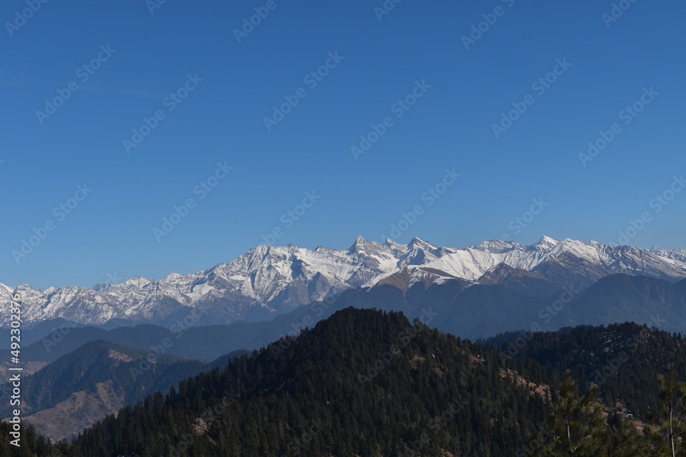 Himalaya view from lower foothills