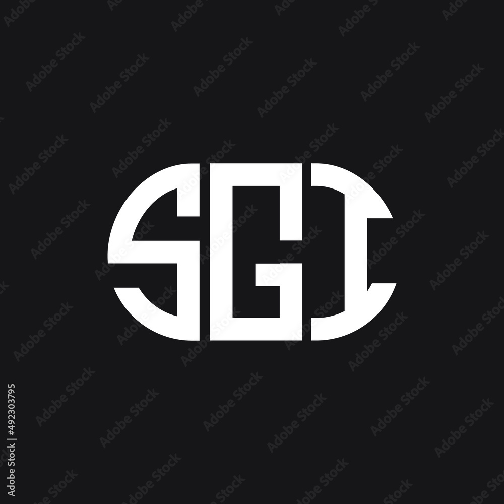 SGI letter logo design on black background. SGI creative initials letter logo concept. SGI letter design. SGI letter logo design on black background. SGI creative initials letter logo concept. SGI letter design.