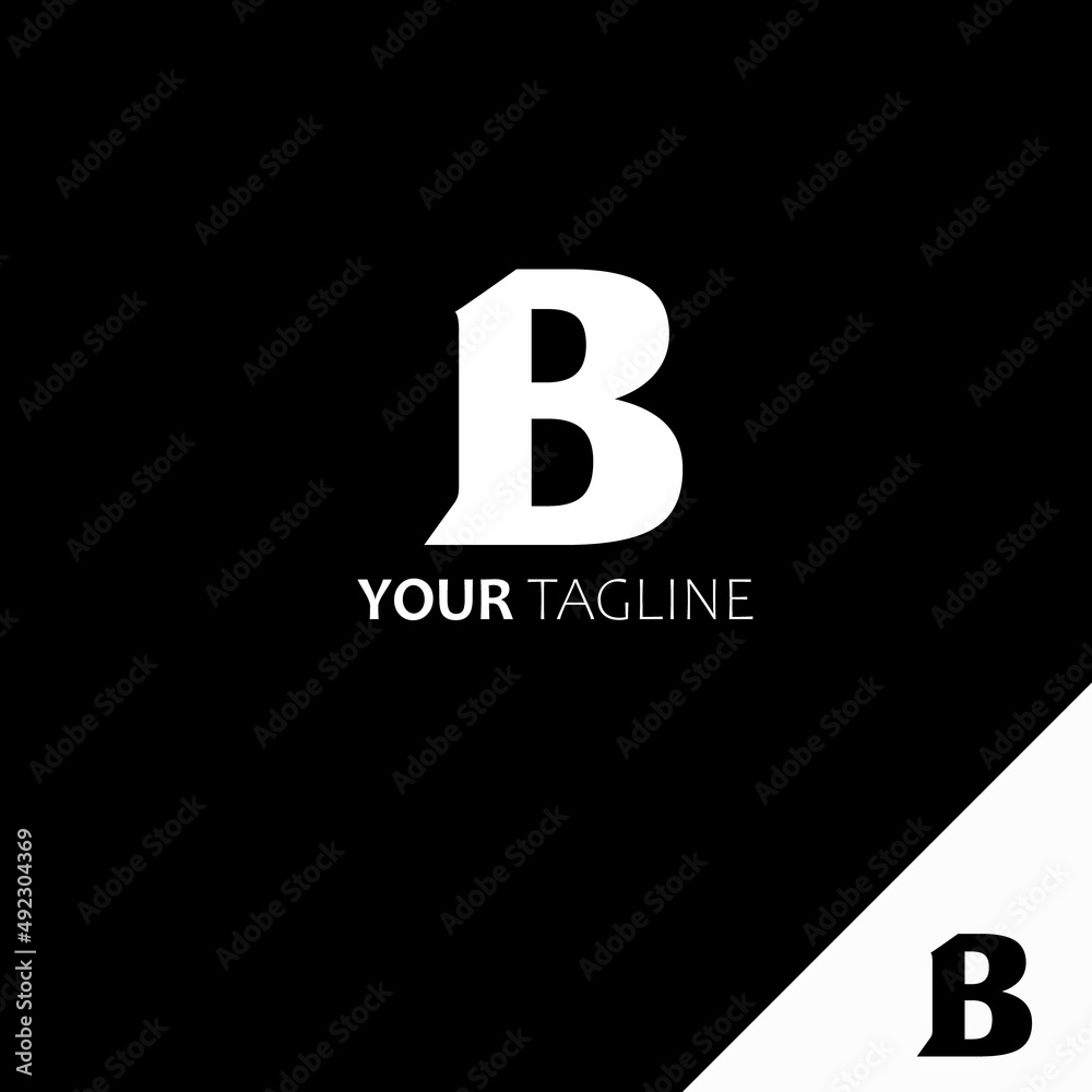B Logo design, Typography vector isolated B Logo design, Typography vector isolated