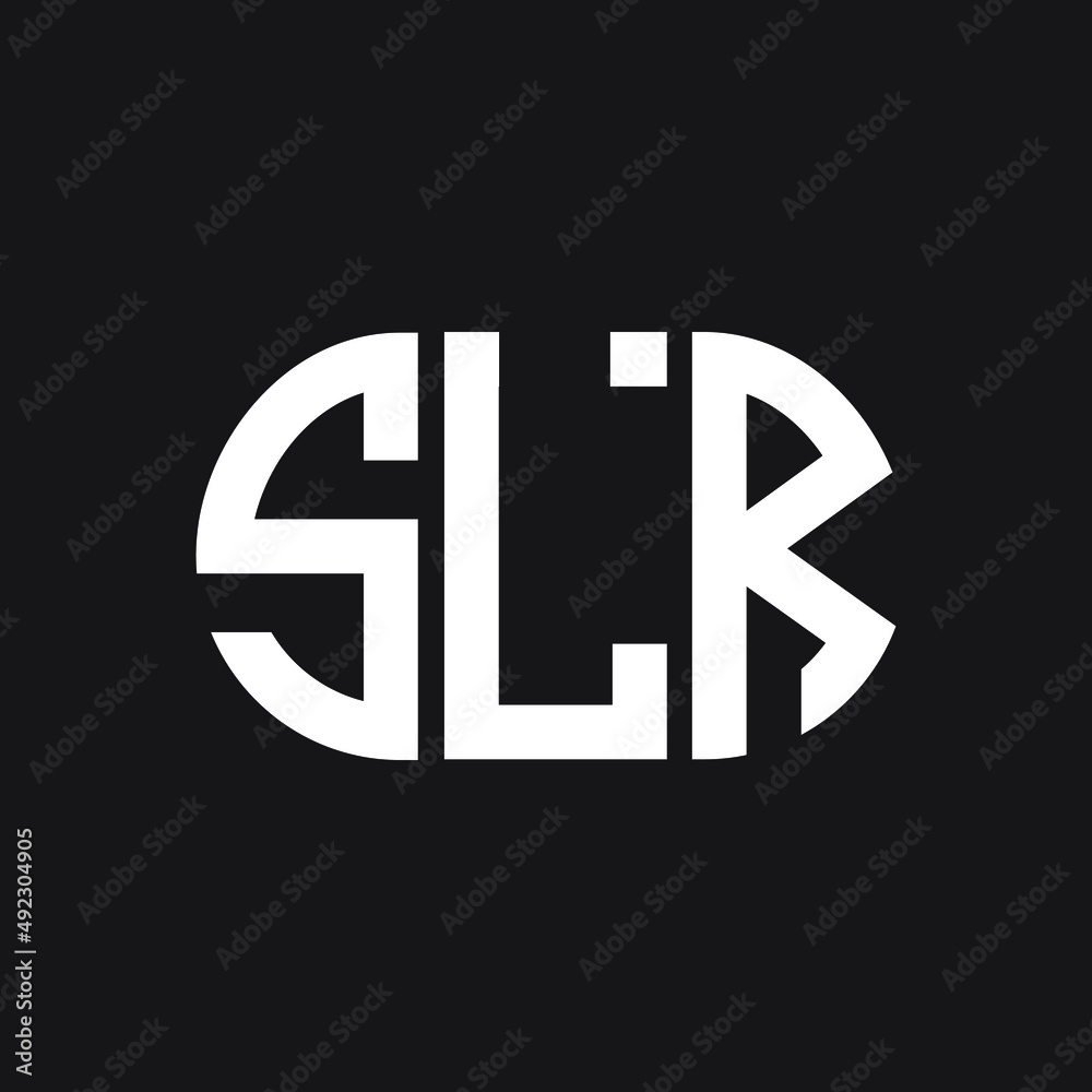 SLR letter logo design on black background. SLR creative initials letter logo concept. SLR letter design. SLR letter logo design on black background. SLR creative initials letter logo concept. SLR letter design.