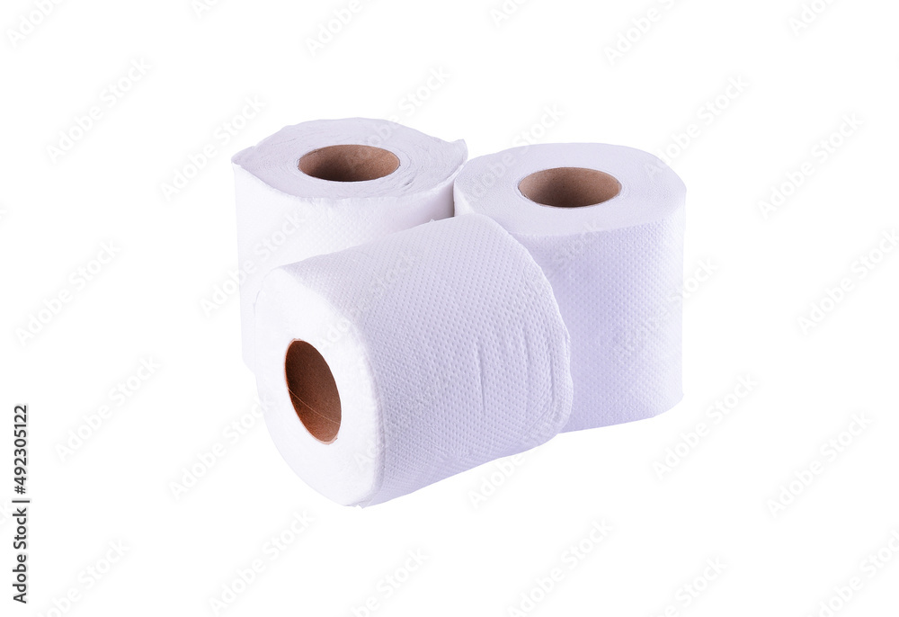 tissue paper Isolated on a white background