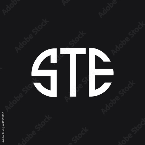 SSE letter logo design on black background. SSE creative initials letter logo concept. SSE letter design.
 photo