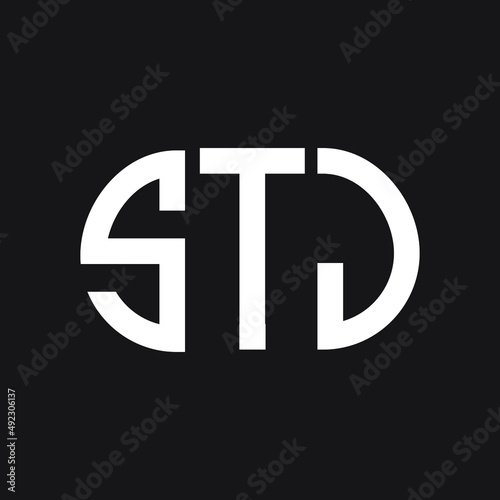 STJ letter logo design on black background. STJ creative initials letter logo concept. STJ letter design.