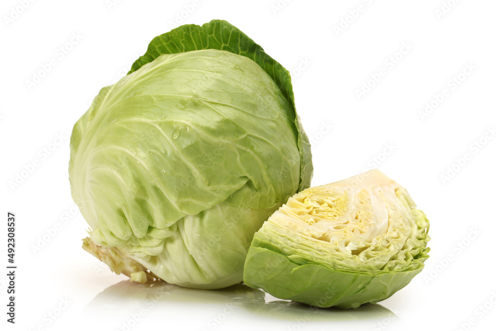 cabbage isolated on white background cabbage isolated on white background