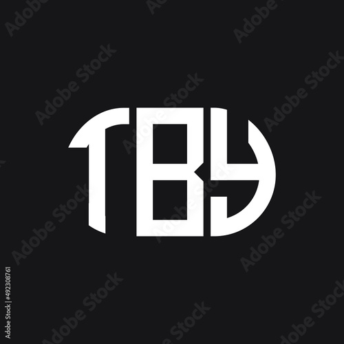 Free Download TBY letter logo design on black background. TBY creative initials letter logo concept. TBY letter design. - GFXLoad