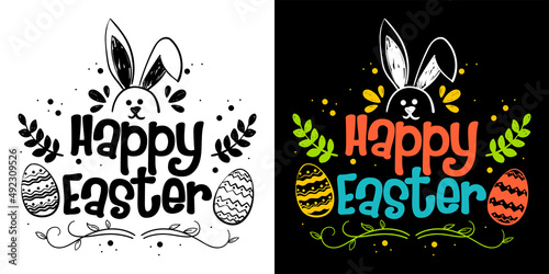 Happy Easter typography