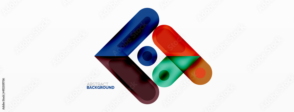 Square and circle minimal abstract background. Vector illustration for wallpaper banner background Square and circle minimal abstract background. Vector illustration for wallpaper banner background