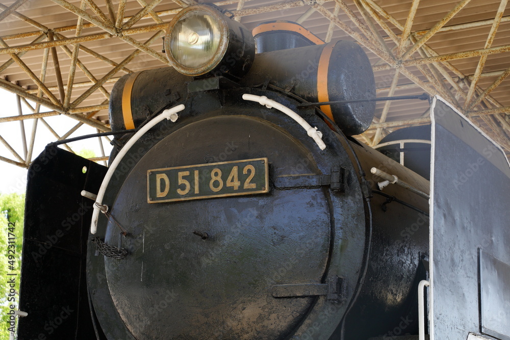 Naklejka premium D51形蒸気機関車