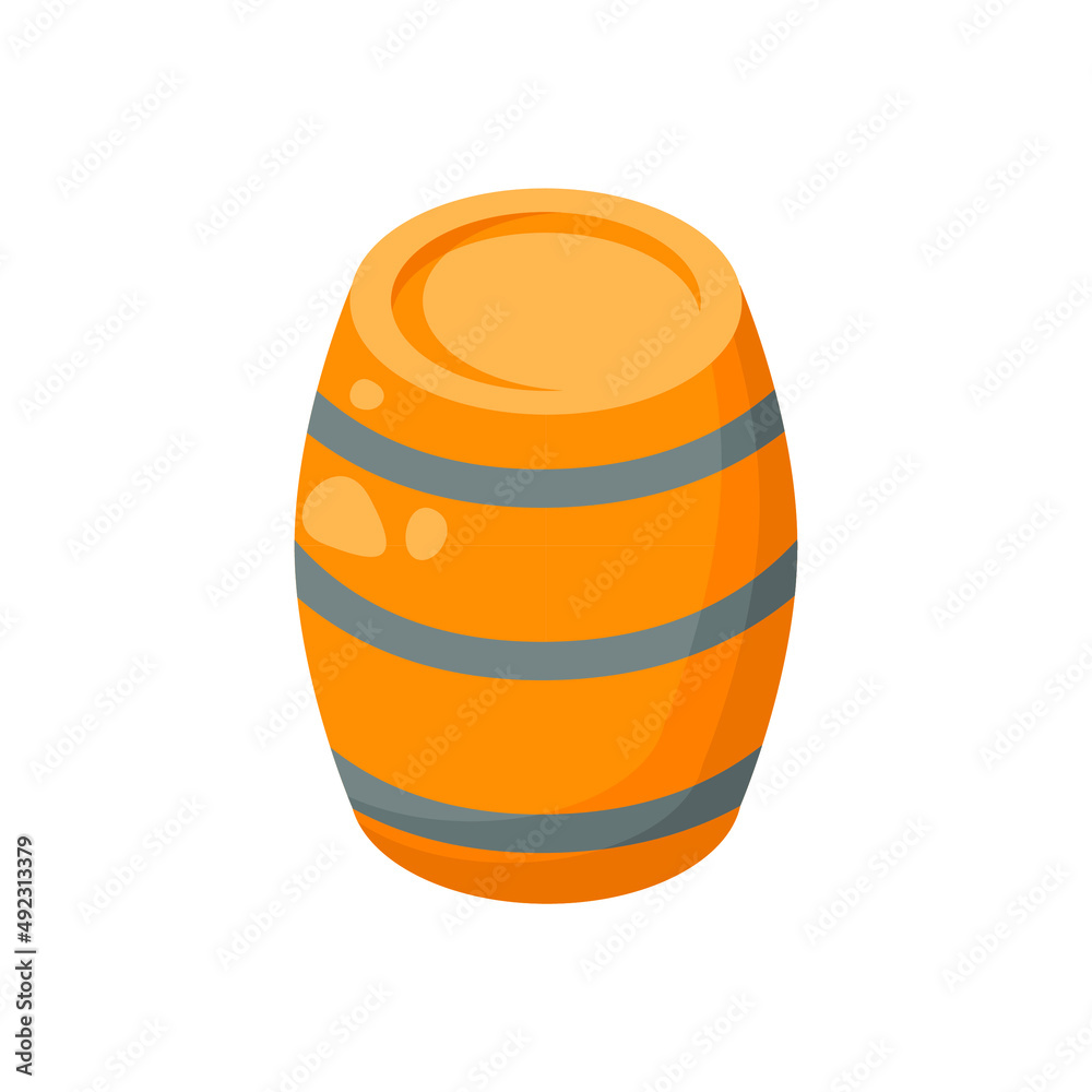 Abstract Flat Cartoon Pirate Adventure Backboard Barrel Vector Design Style Element Isolated Grades Learning Concept Abstract Flat Cartoon Pirate Adventure Backboard Barrel Vector Design Style Element Isolated Grades Learning Concept