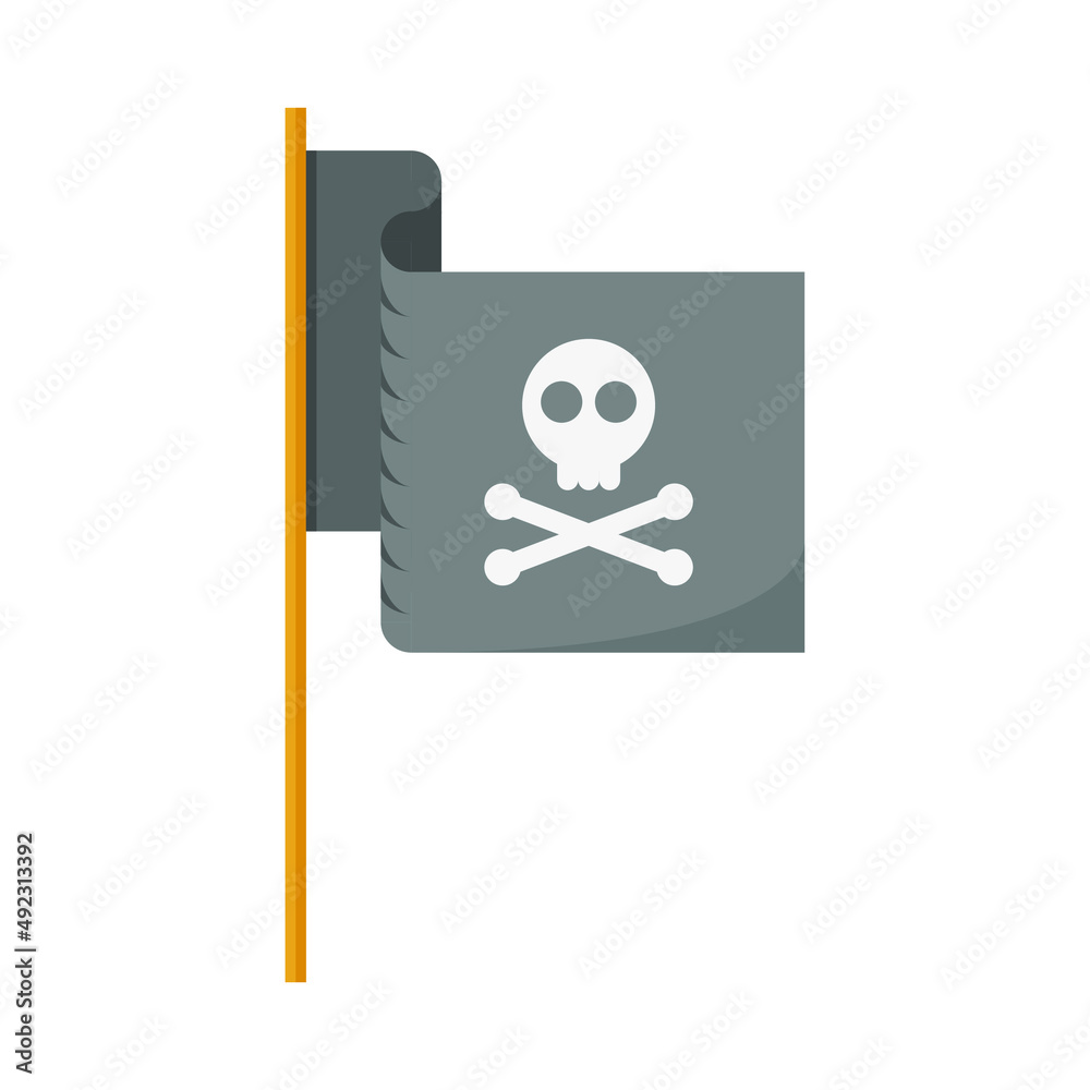 Abstract Flat Cartoon Pirate Adventure Backboard Flag With Skull Vector Design Style Element Isolated Grades Learning Concept Abstract Flat Cartoon Pirate Adventure Backboard Flag With Skull Vector Design Style Element Isolated Grades Learning Concept