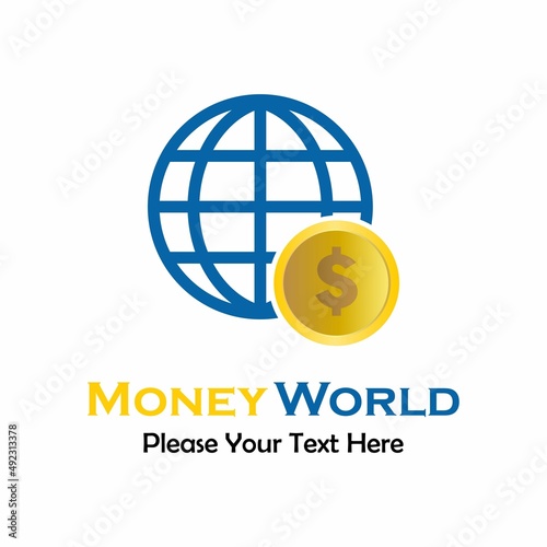 Money world logo template illustration