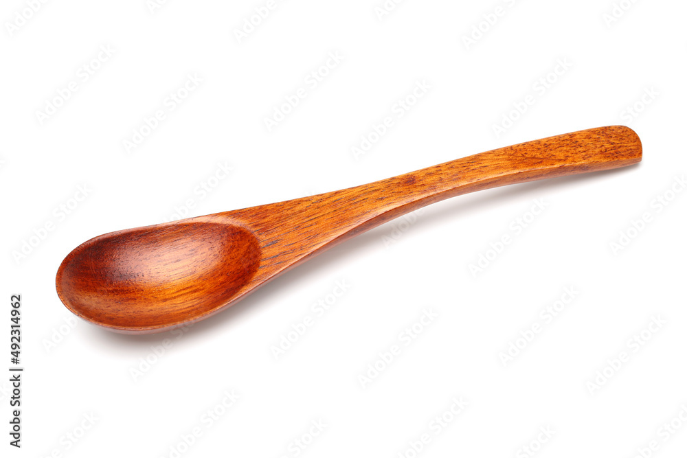 Wooden spoon isolated on white background Wooden spoon isolated on white background