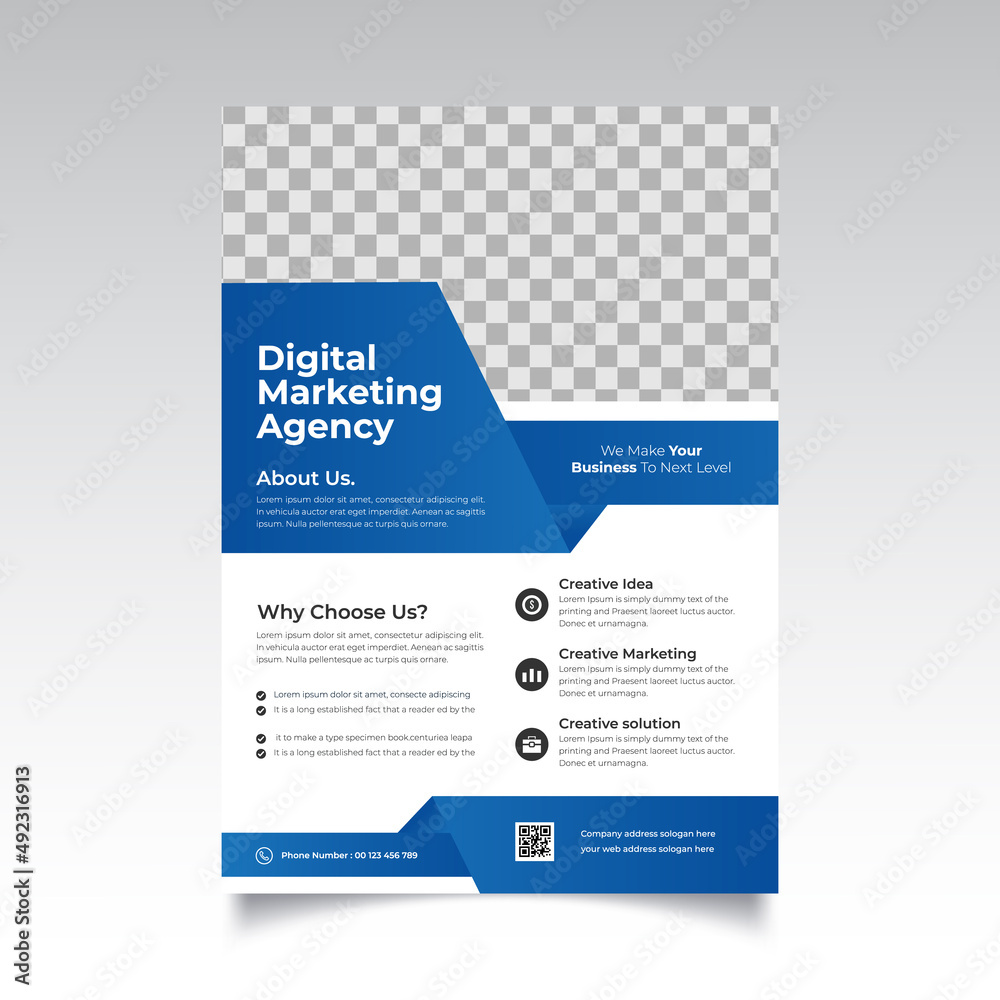 Corporate business flyer or modern business flyer template