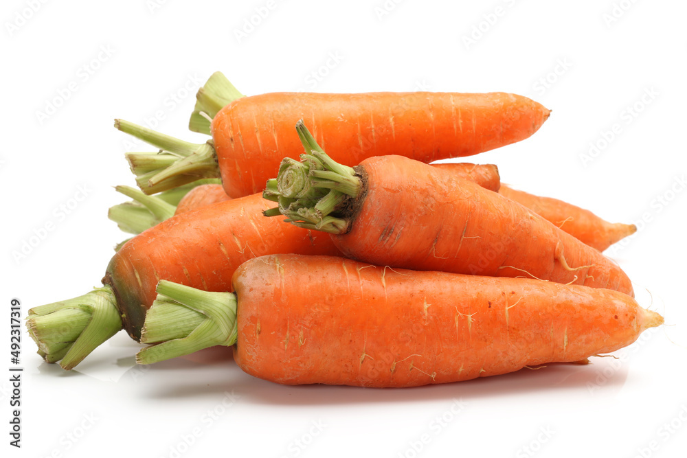 carrots on a white carrots on a white