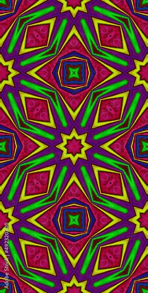 Fractodome Fractal Seamless Tileable Tall Pattern Designs