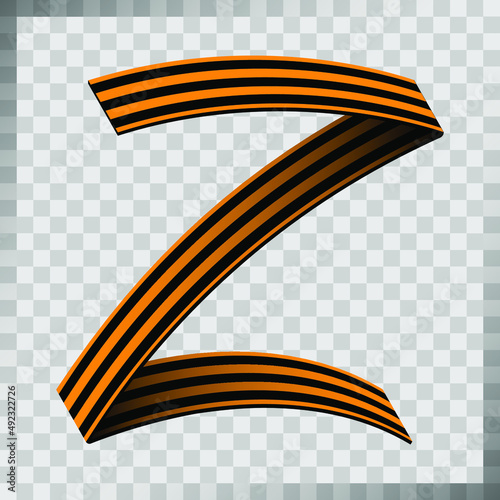 Z letter logo concept. Creative minimal template for design for business corporate identity. Vector image on a transparent background.
