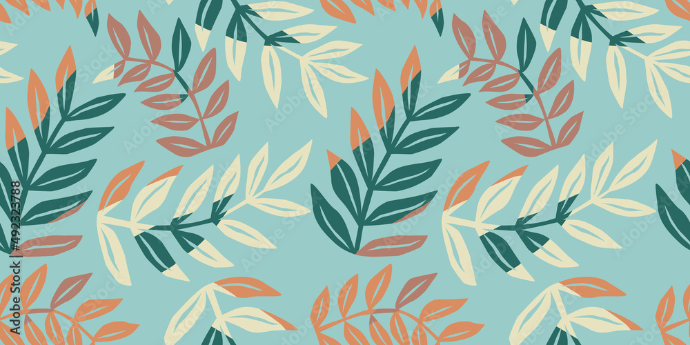 Folk floral seamless pattern. Modern abstract design for paper, cover, fabric, pacing and other Folk floral seamless pattern. Modern abstract design for paper, cover, fabric, pacing and other