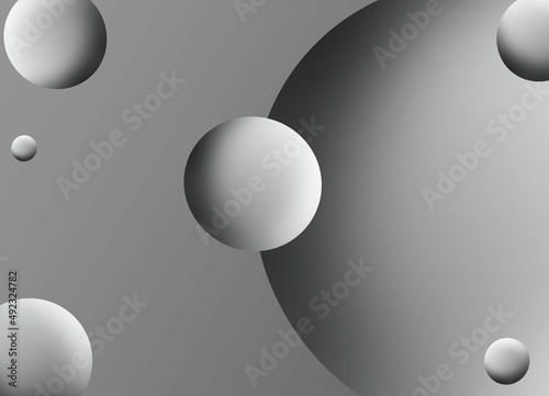 Abstract 3D Fluid Circle Pastel Mustard Black Beautiful Background Color With Half Tone Texture