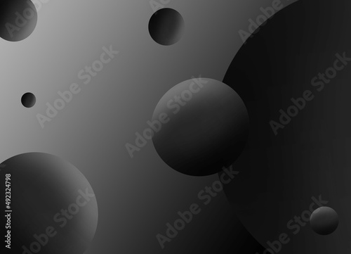 Abstract 3D Fluid Circle Pastel Mustard Black Beautiful Background Color With Half Tone Texture