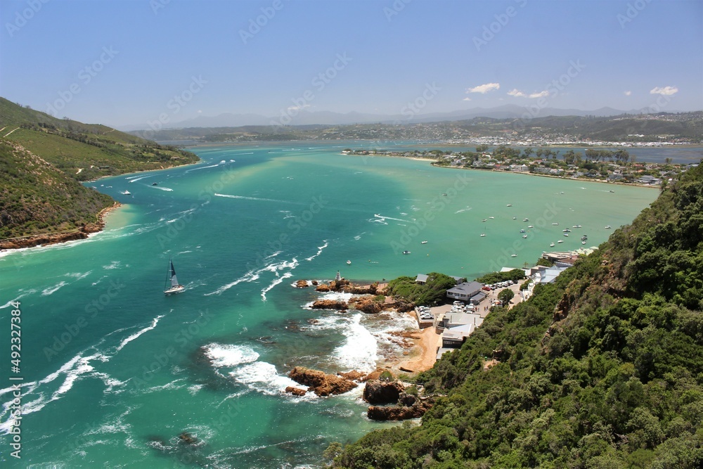 Beautiful seaside and rocks at Knysna, Western Cape