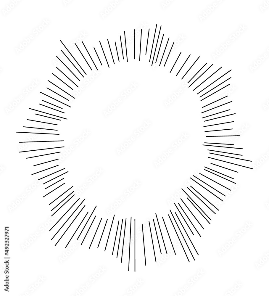 黒色のフラッシュの心の声のイメージの吹き出し素材