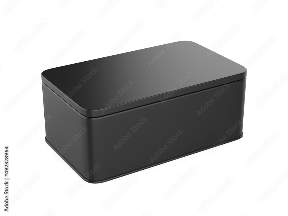 Fototapeta premium Blank Farmhouse Bread Box, 3d render illustration.