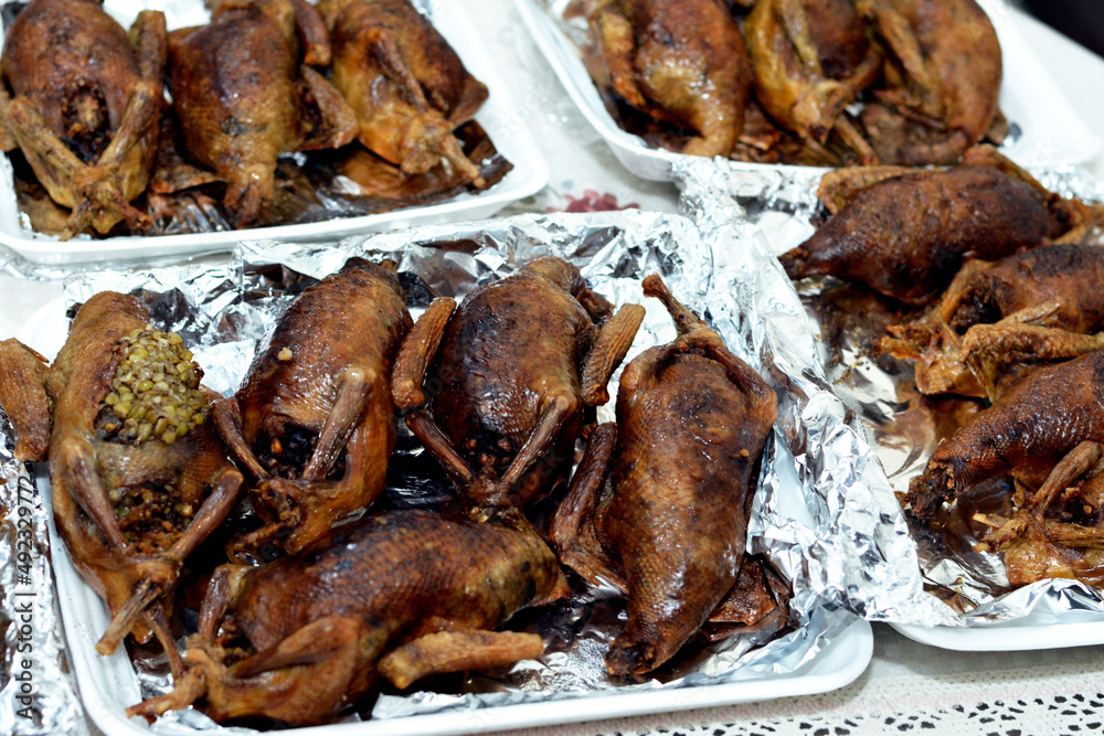 stuffed pigeon