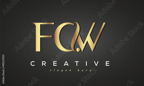 FCW creative luxury logo design photo