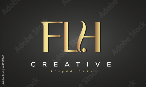 FLH creative luxury logo design photo