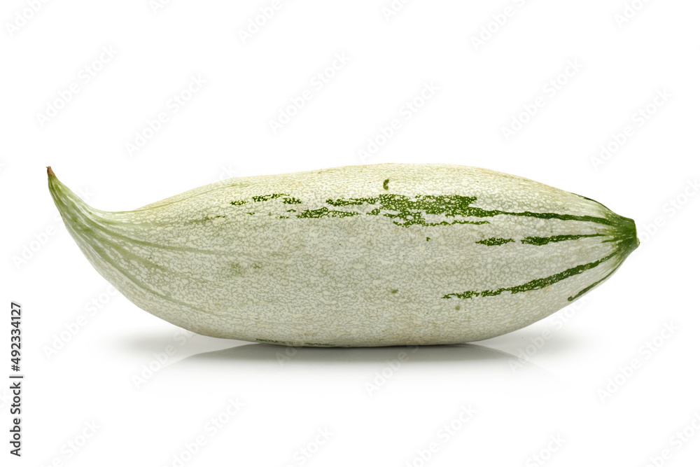 Snake gourd on white background Stock Photo | Adobe Stock