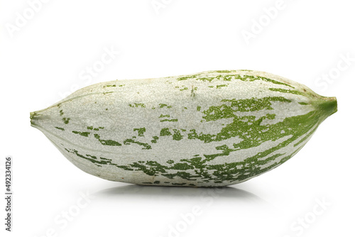 Snake gourd on white background  photo