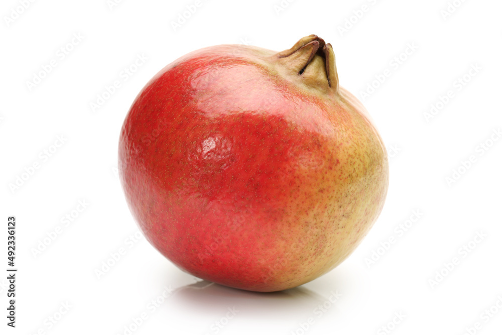 Ripe pomegranate fruit isolated on white background Ripe pomegranate fruit isolated on white background