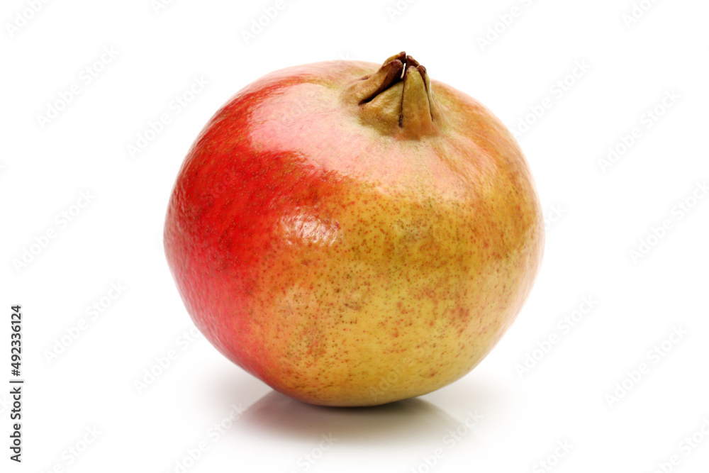 Ripe pomegranate fruit isolated on white background Ripe pomegranate fruit isolated on white background