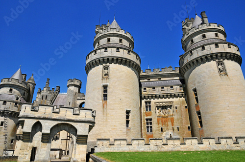 Pierrefonds; France - april 3 2017 : historical castle