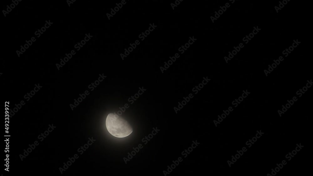 Moon timelapse, night time, timelapse video Moon timelapse, night time, timelapse video