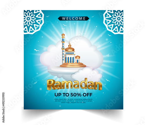 unique background Ramadan Kareem Islamic lanterns spontaneity decoration style art