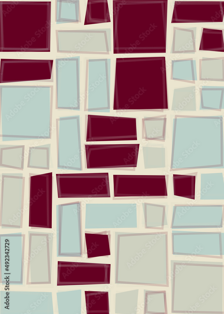 Offset Quads generative art background art illustration Offset Quads generative art background art illustration