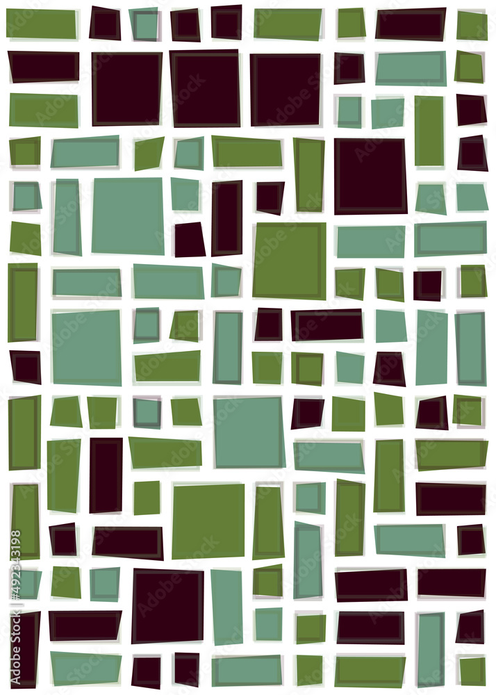 Offset Quads generative art background art illustration Offset Quads generative art background art illustration